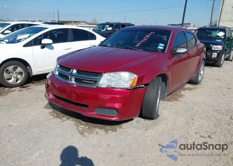 2014 Dodge Avenger Se из США, поврежденный, VIN 1C3CDZABXEN224199